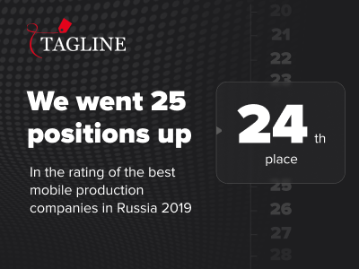 JetStyle in the Rating of the Best mobile production companies in Russia 2019 by Tagline